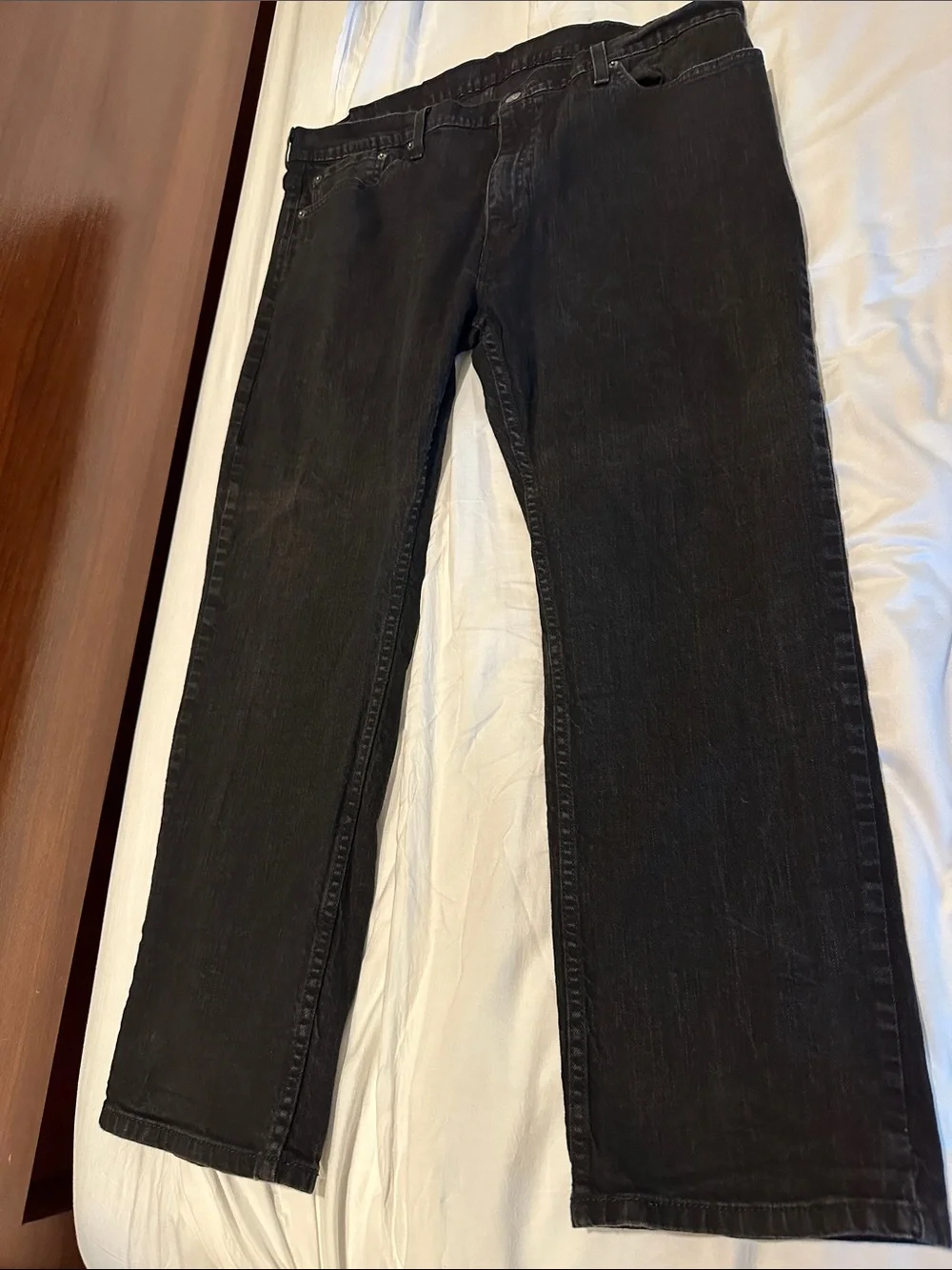 Levi's Men's Straight Black Denim Jeans